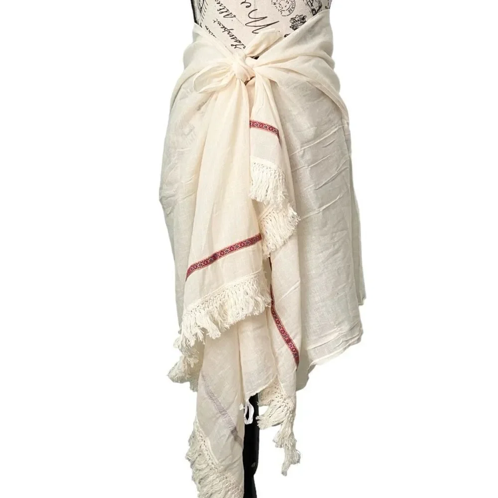 Target Brand Boho with Fringe Scarf/Cover-ups in One Size
